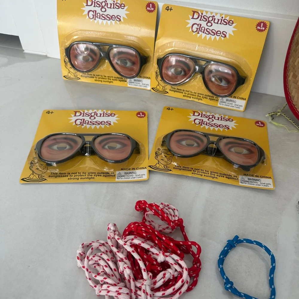 PARTY!! NEW Party Favors, Dress Up Photo Props Funny Glasses Mustaches Bracelets